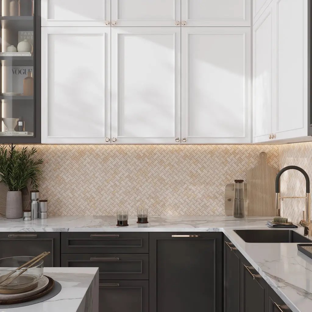 Crepe Pink 12x12 Matte Basketweave Porcelain Mosaic Tile (5 pack, 4.84 sq ft/case) by Apollo Tile