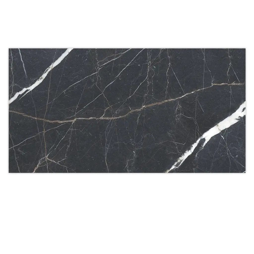 Charcoal Black 24x48 Porcelain Matte Large Format Tile (2 pack, 15.5 sq ft/case) by Apollo Tile