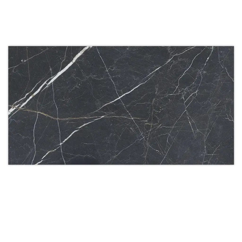 Charcoal Black 24x48 Porcelain Matte Large Format Tile (2 pack, 15.5 sq ft/case) by Apollo Tile