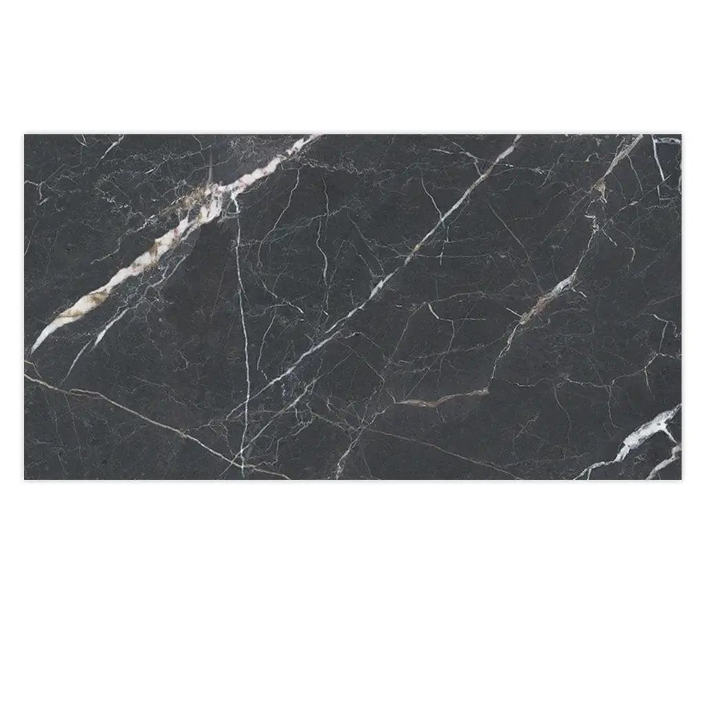 Charcoal Black 24x48 Porcelain Matte Large Format Tile (2 pack, 15.5 sq ft/case) by Apollo Tile