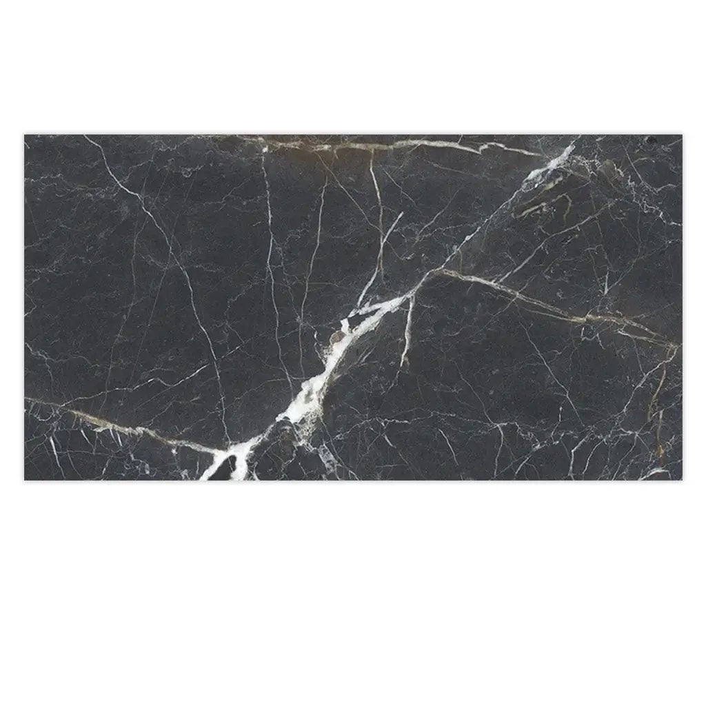 Charcoal Black 24x48 Porcelain Matte Large Format Tile (2 pack, 15.5 sq ft/case) by Apollo Tile