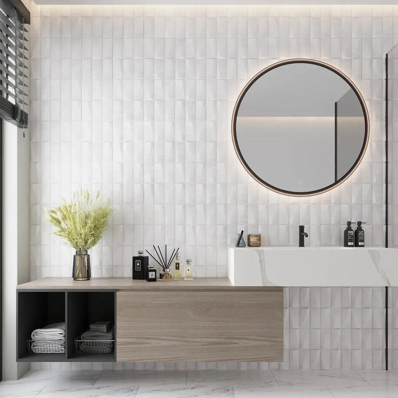 White 12x36 Matte Ceramic Large Format Tile (4 pack, 11.63 sq ft/case) by Apollo Tile