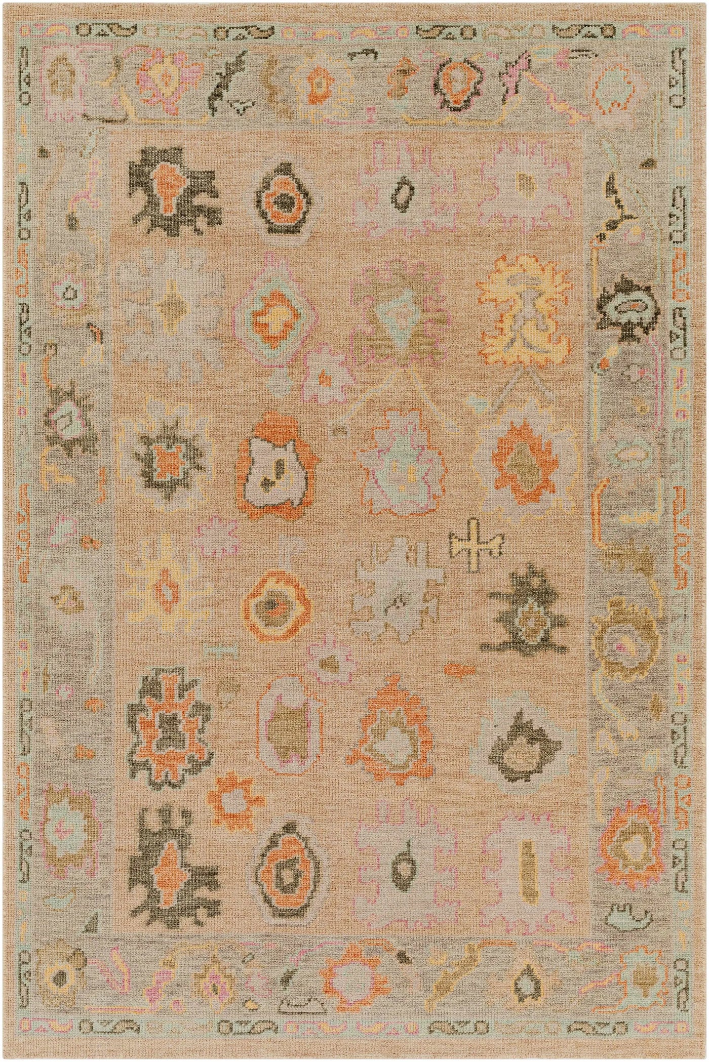 Ina Hand Knotted Wool & Cotton Area Rug - Clearance by Boutique Rugs