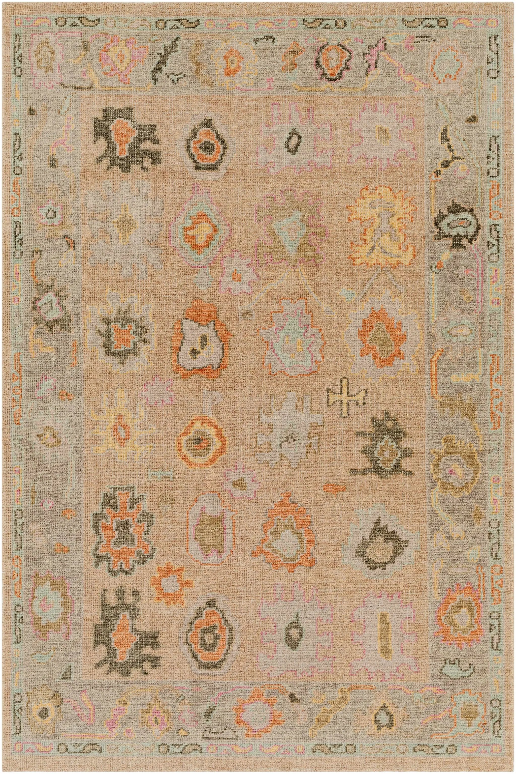 Ina Hand Knotted Wool & Cotton Area Rug - Clearance by Boutique Rugs