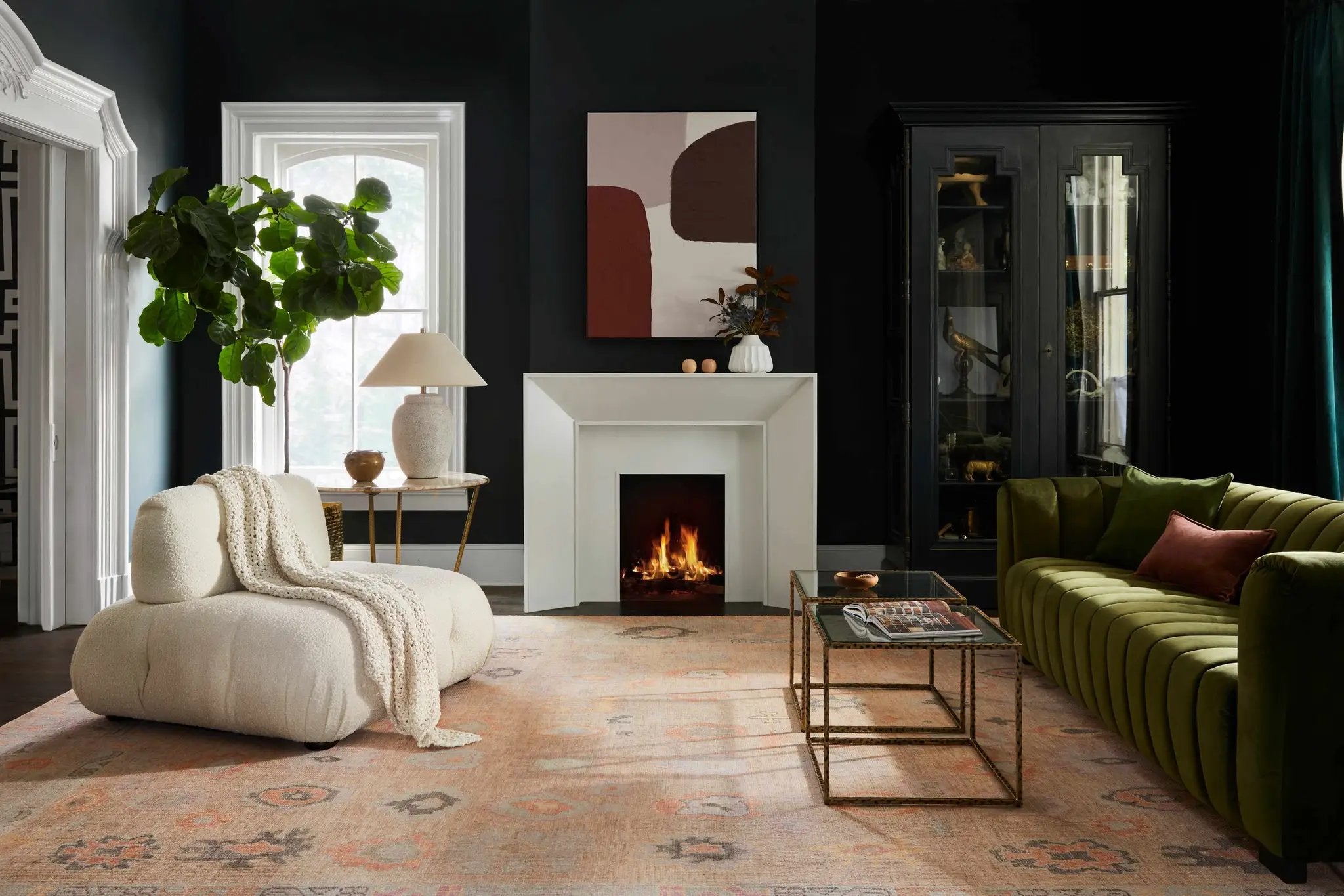 Ina Hand Knotted Wool & Cotton Area Rug - Clearance by Boutique Rugs