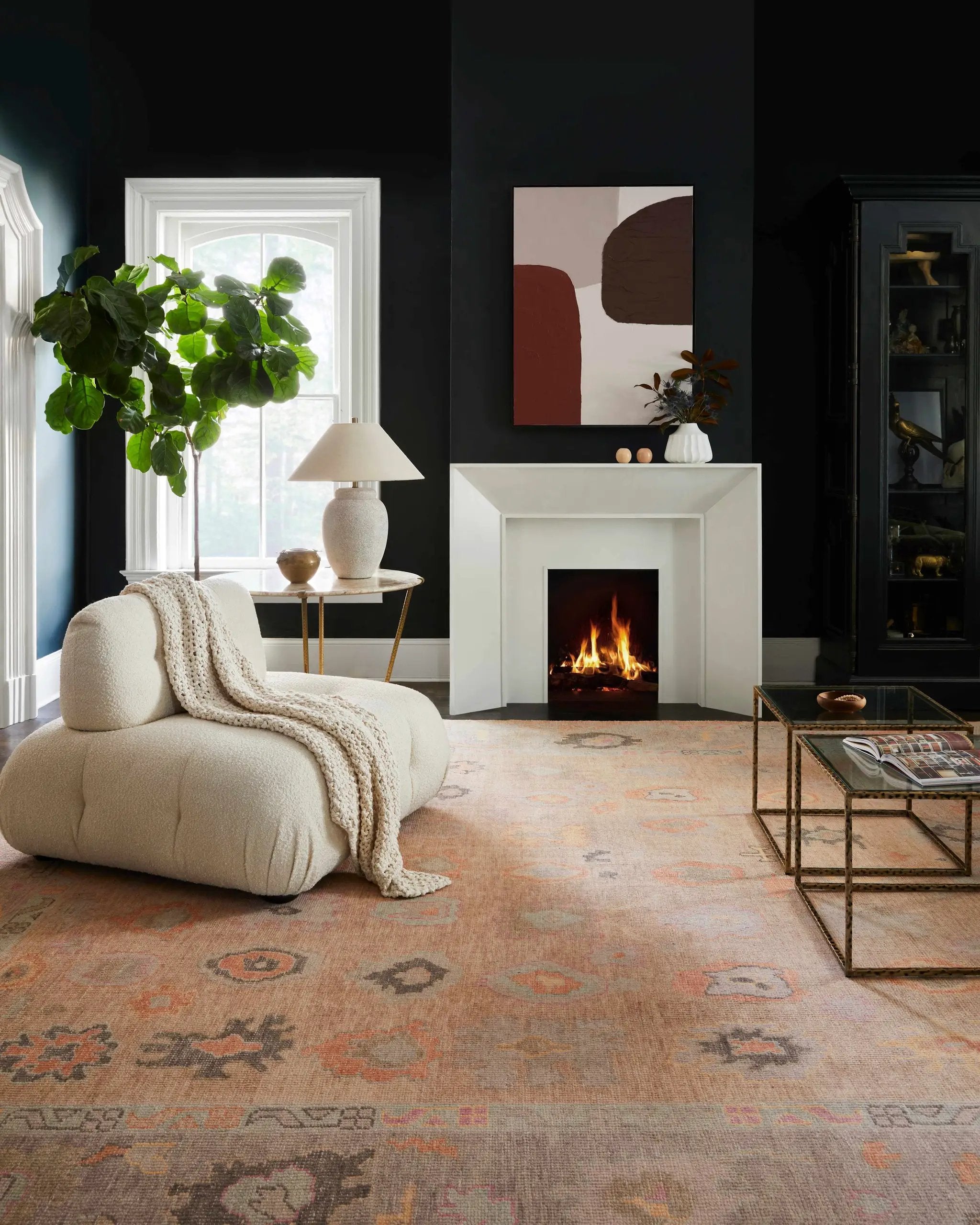Ina Hand Knotted Wool & Cotton Area Rug - Clearance by Boutique Rugs