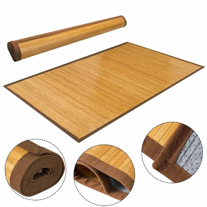 5' x 8' Indoor/Outdoor 100% Bamboo Area Rug Floor Carpet by HomePacific