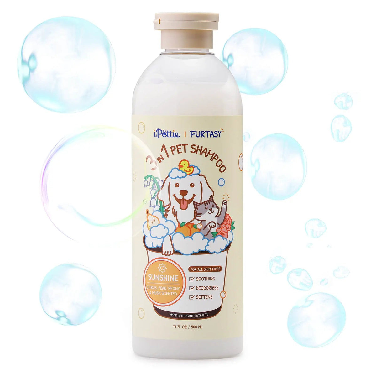Furtasy Pet Shampoo, Sunshine & Cozy Formulas by TURBRO