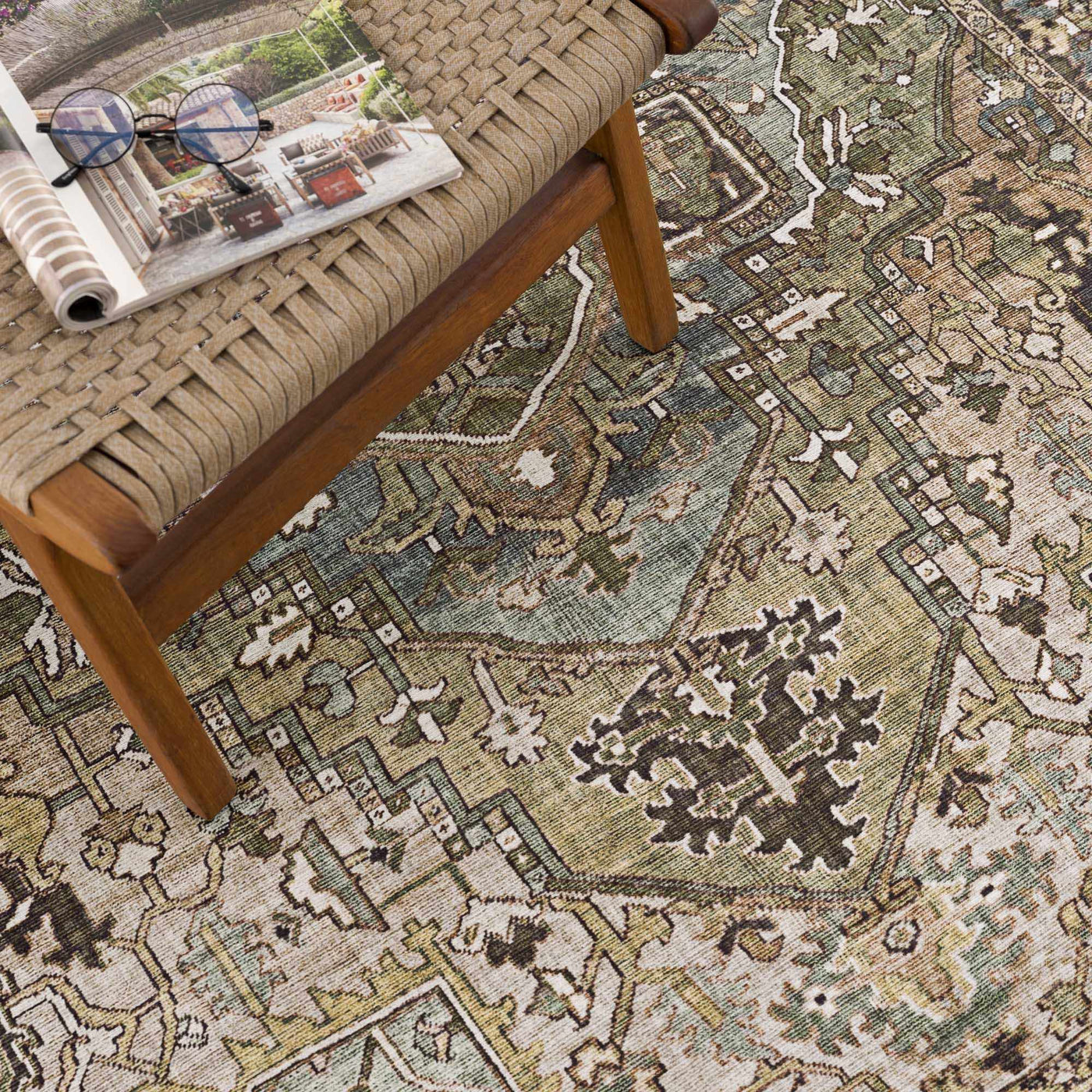 Neyland Sage Green Area Rug by Boutique Rugs