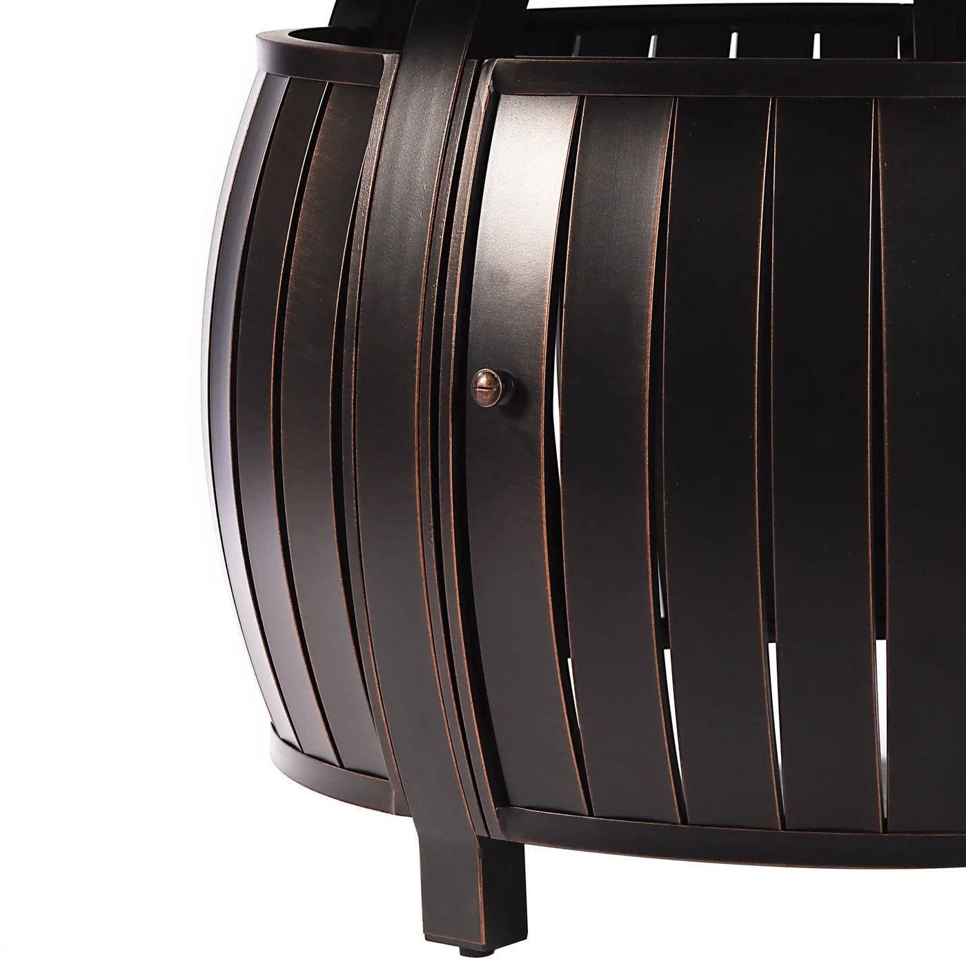 Aluminum 44-in Round Propane Fire Table with Beads, Covers and Lid by Sharicks