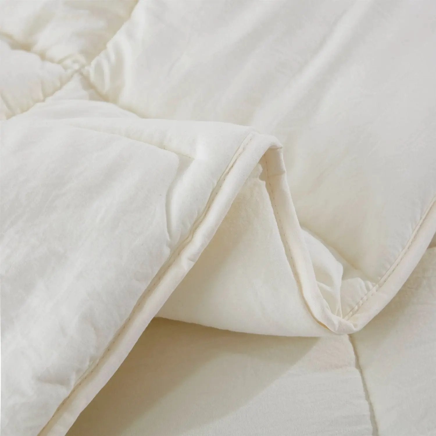 King Size Off White 3 Piece Microfiber Reversible Comforter Set by HomePacific