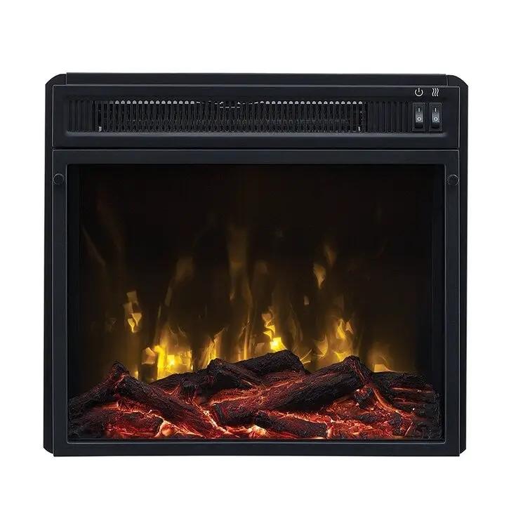 FarmHouse Rustic Ivory/Espresso TV Entertainment Electric Fireplace by HomePacific
