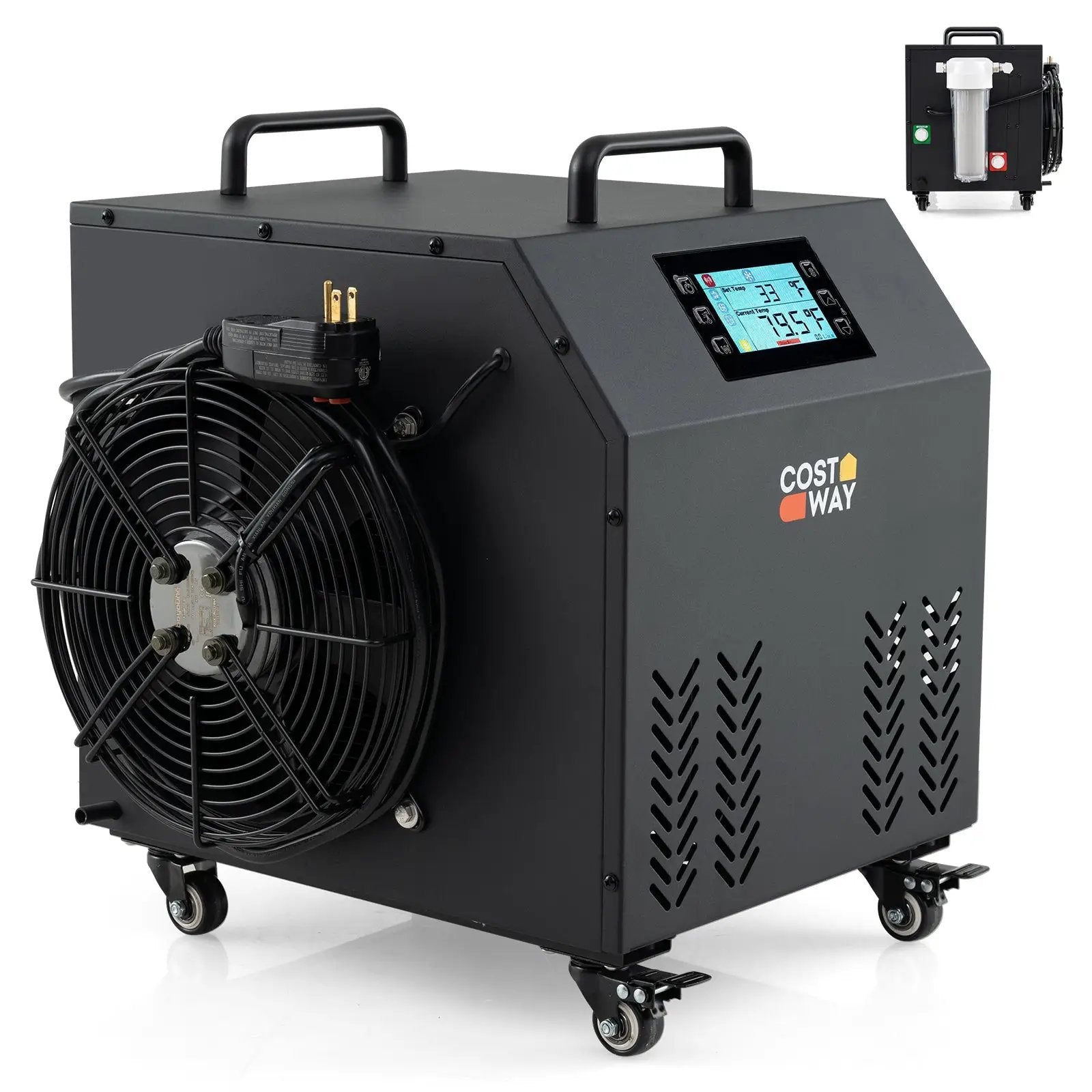 4/5 HP Ice Bath Water Chiller for Cold Plunge Tubs with Compressor-Black by DirectDeals