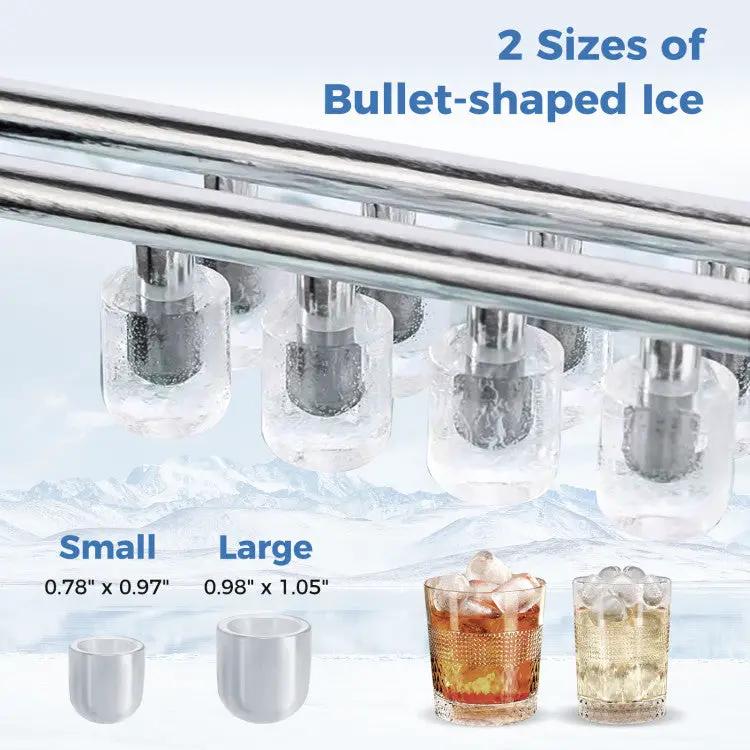 Ice Maker Countertop with Self-Cleaning for Home Kitchen Office Party by DirectDeals