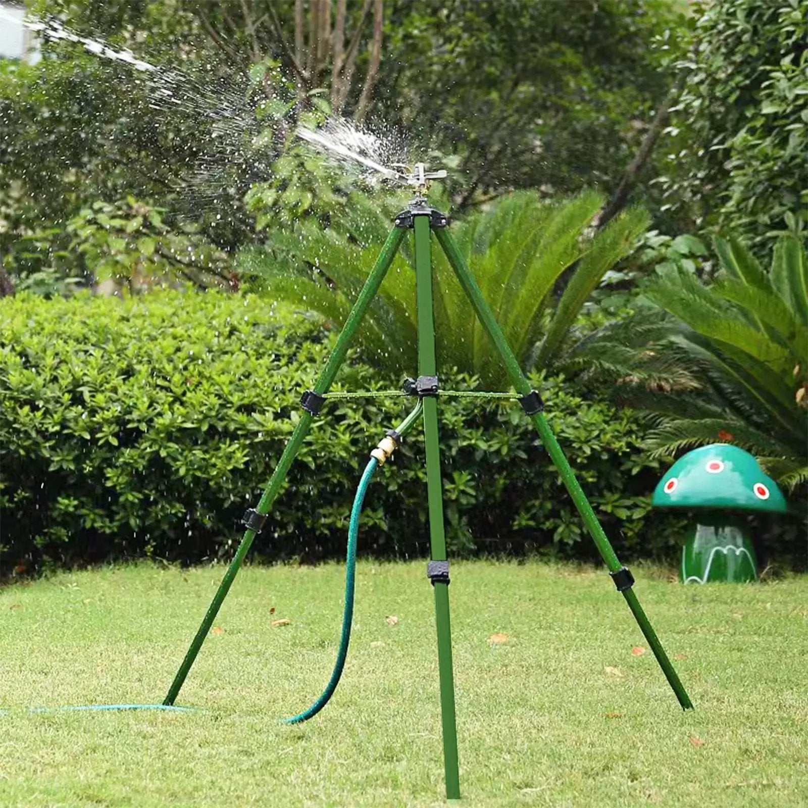 Impact Sprinkler on Tripod Base Set of 2 with 360 Degree Rotation by DirectDeals