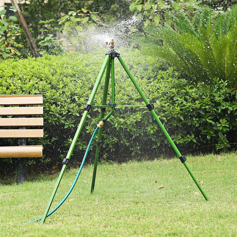Impact Sprinkler on Tripod Base Set of 2 with 360 Degree Rotation by DirectDeals