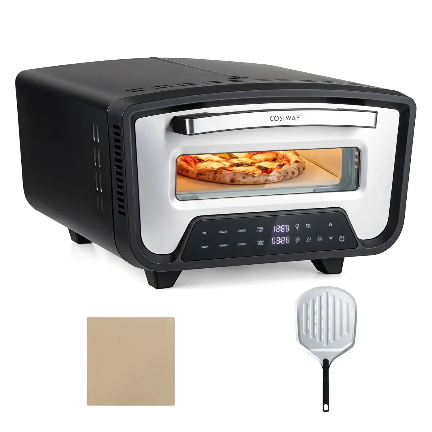Electric Pizza Oven for 12" Pizzas with 8 Presets by DirectDeals