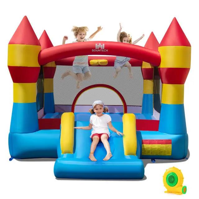 Inflatable Bounce House with Slide & Basketball Hoop by DirectDeals