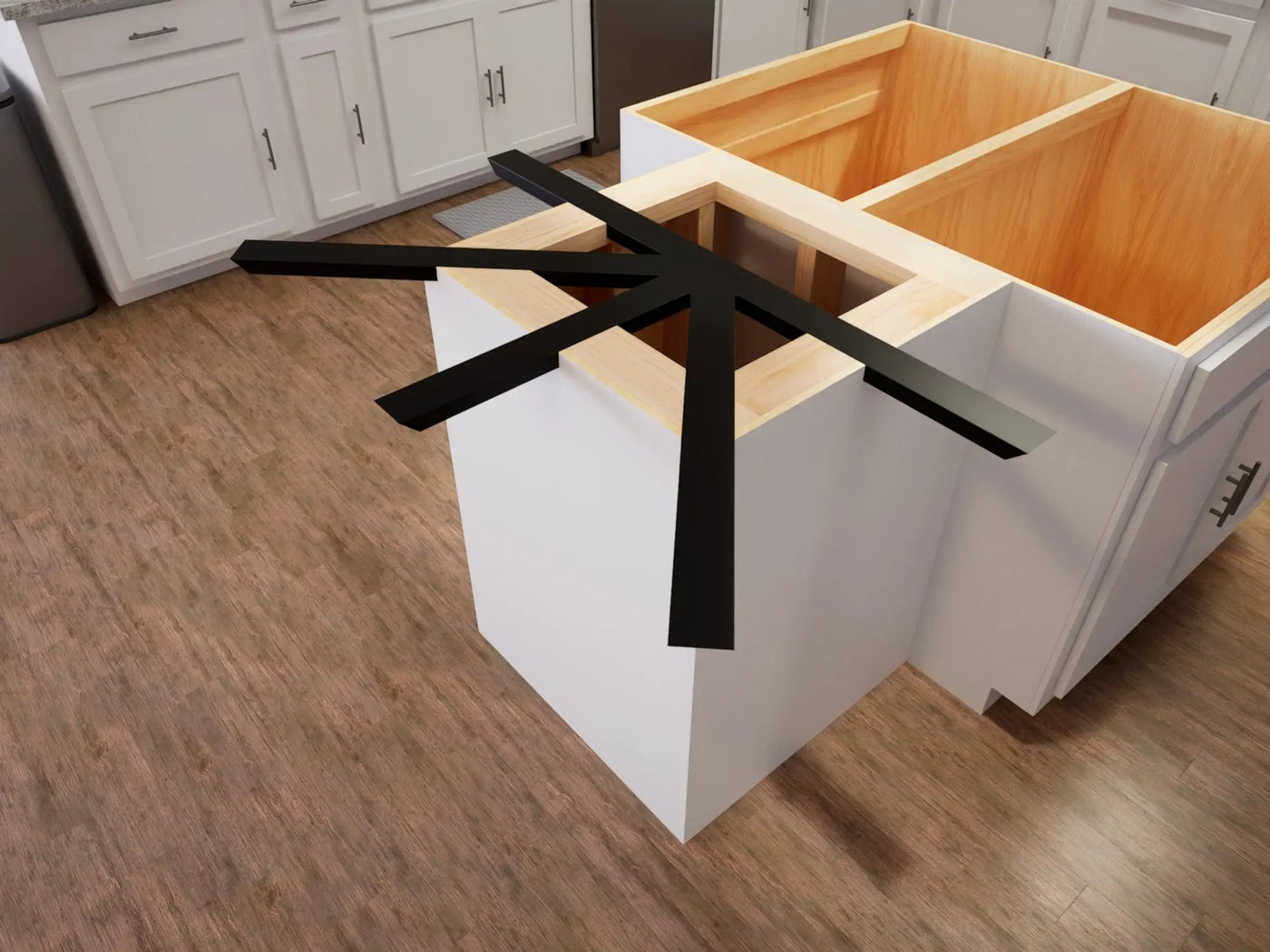 The Original™ Industrial 1 inch Custom Support Bracket by The Original Granite Bracket
