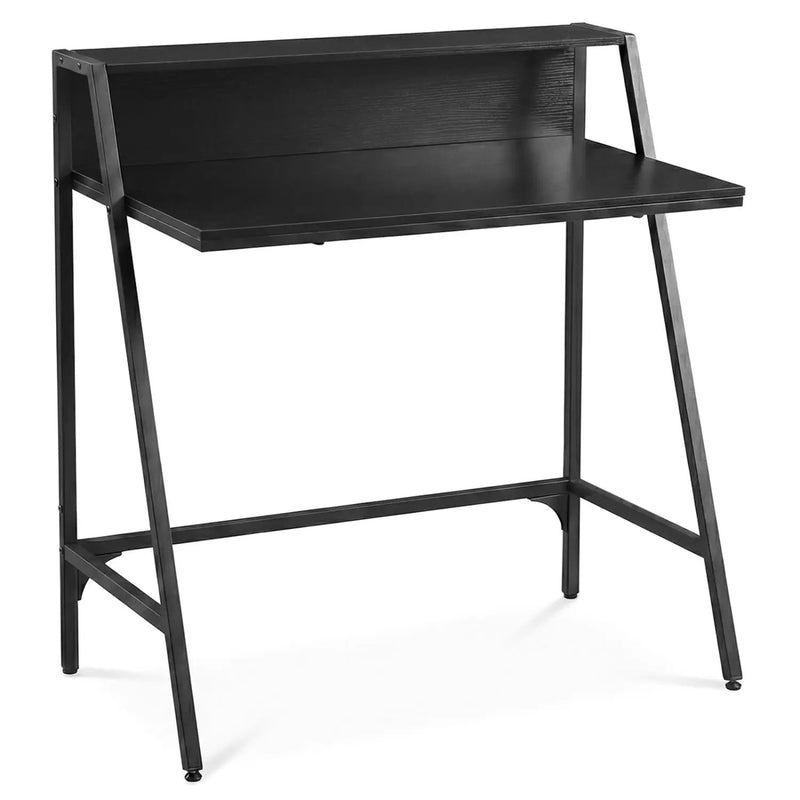 31.5" Industrial Desk with Raised Shelf Metal Frame by DirectDeals