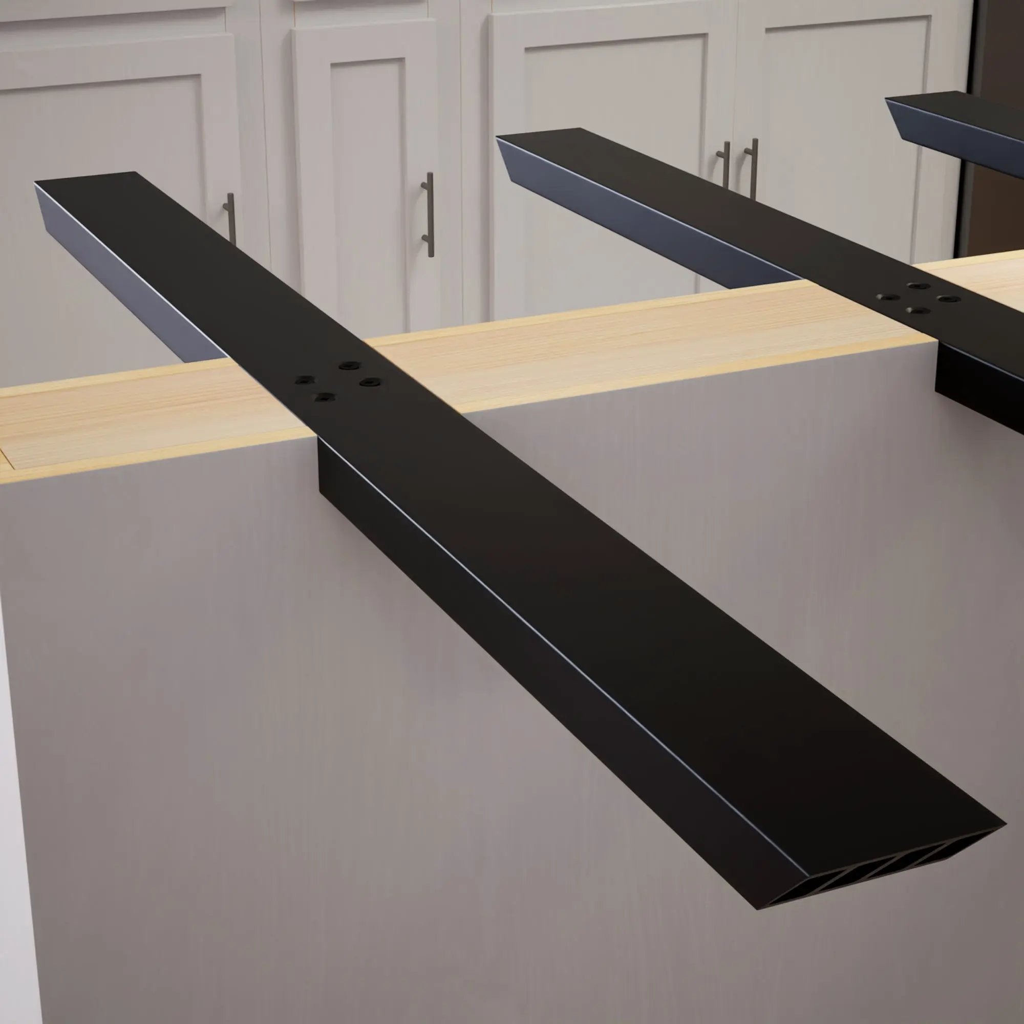 Industrial 1 inch Flat Wall Countertop Support Bracket by The Original Granite Bracket