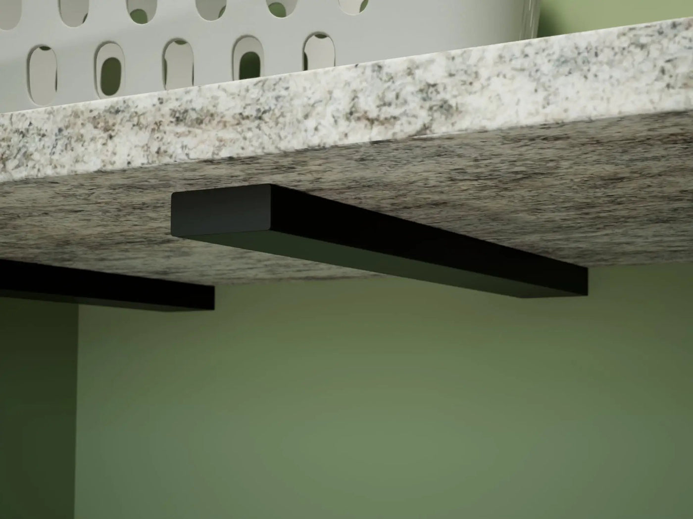 Industrial 1 inch Free Hanging Shelf Bracket® by The Original Granite Bracket