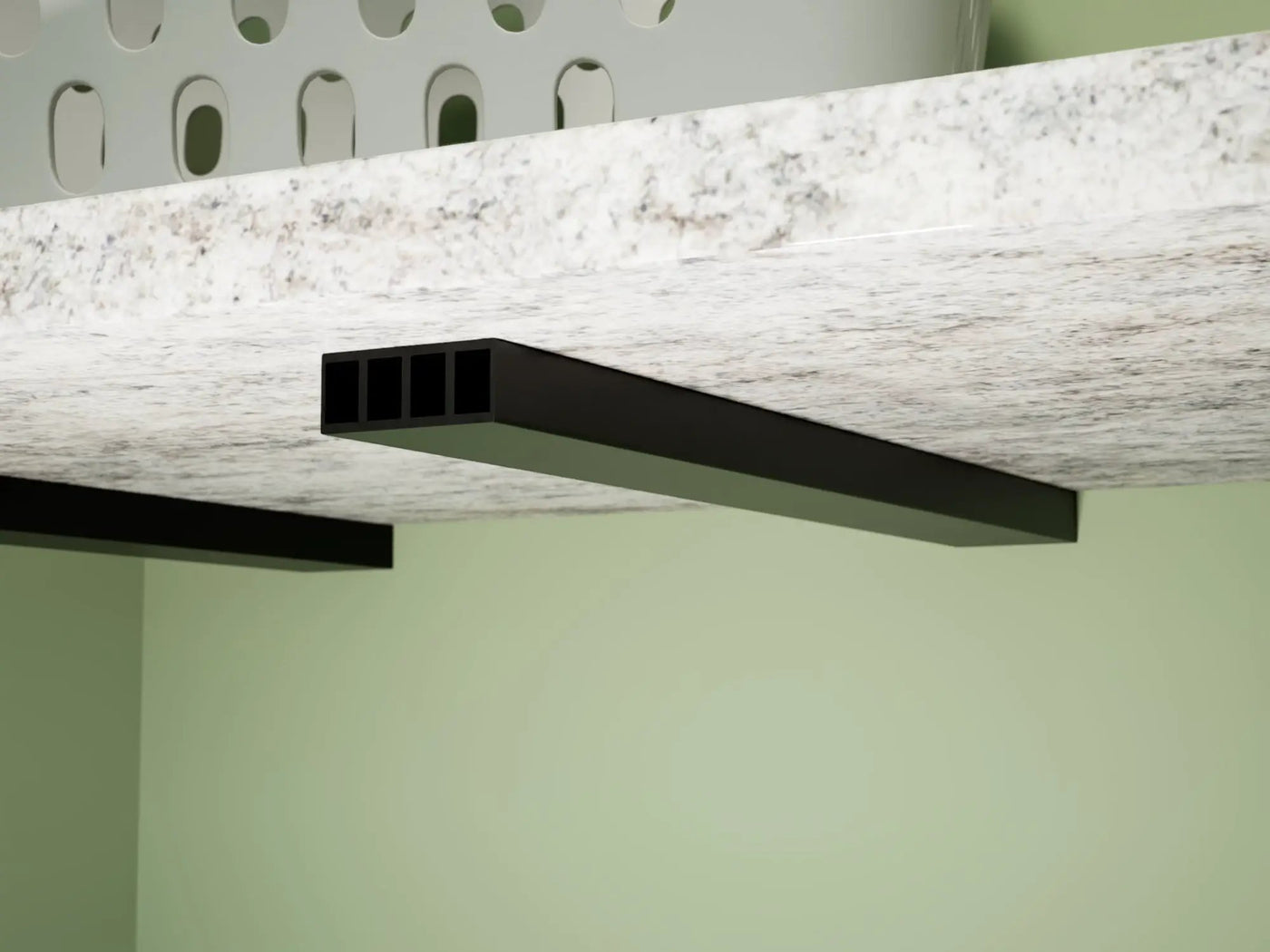 Industrial 1 inch Free Hanging Shelf Bracket® by The Original Granite Bracket