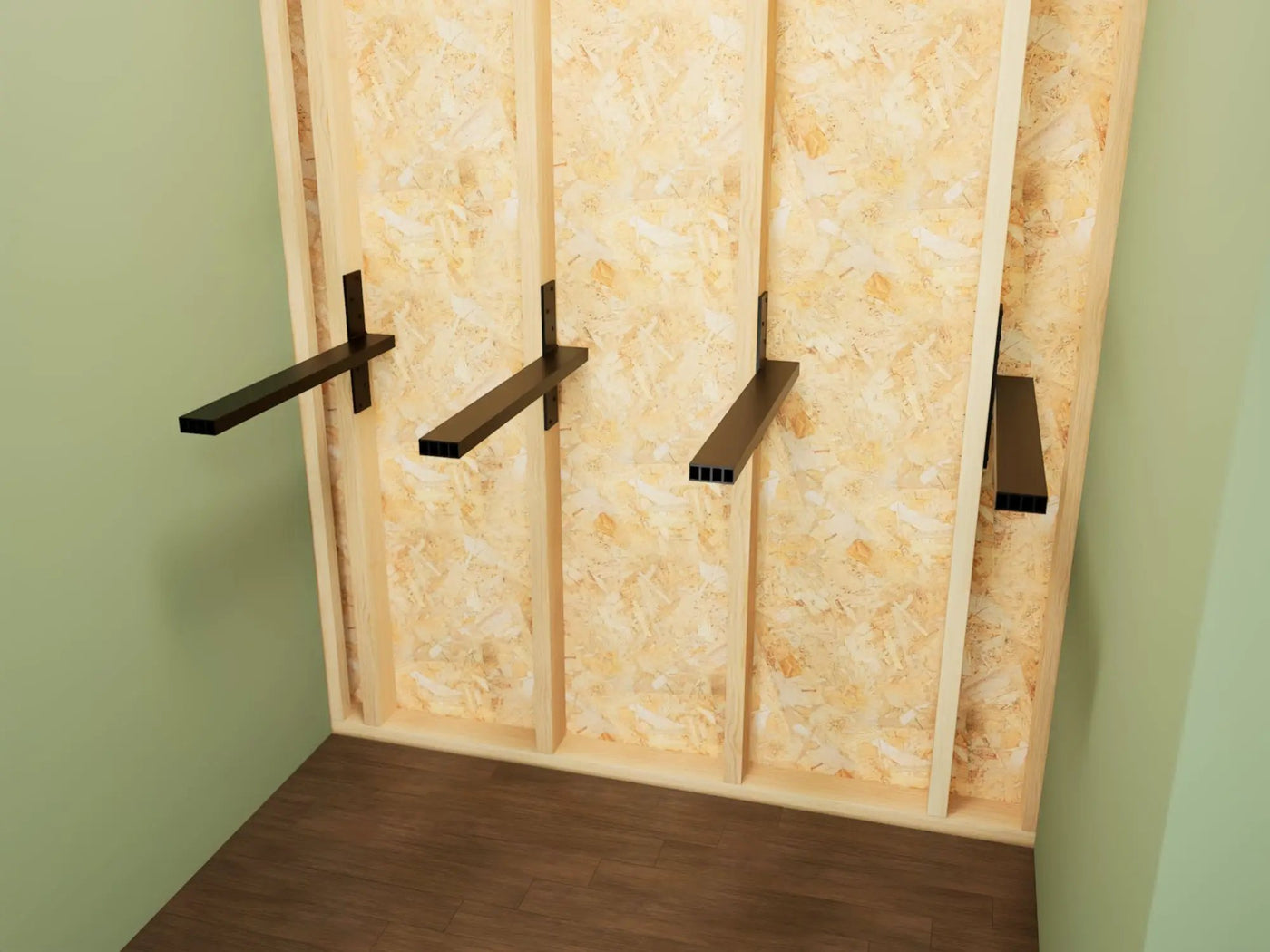 Industrial 1 inch Free Hanging Shelf Bracket® by The Original Granite Bracket