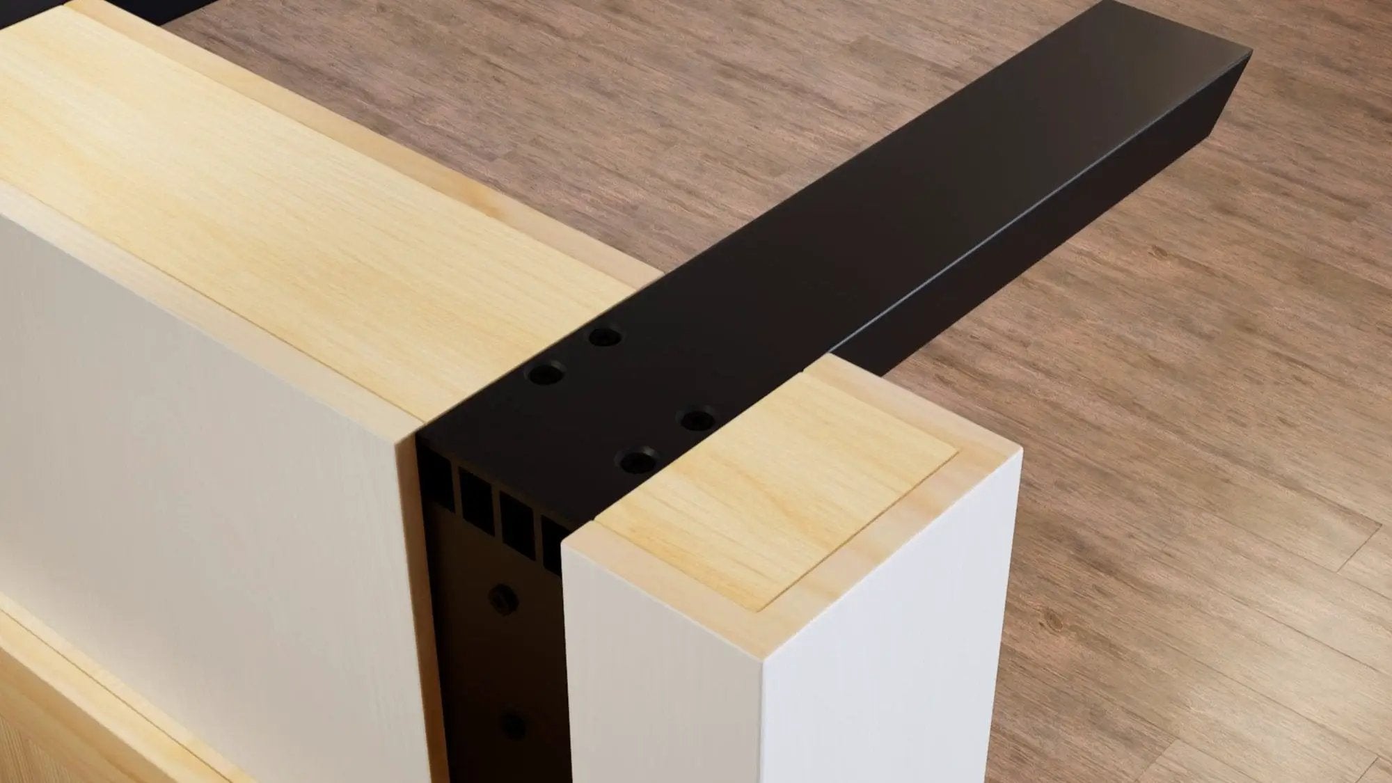 Industrial 1 inch L Bracket Countertop Support® by The Original Granite Bracket