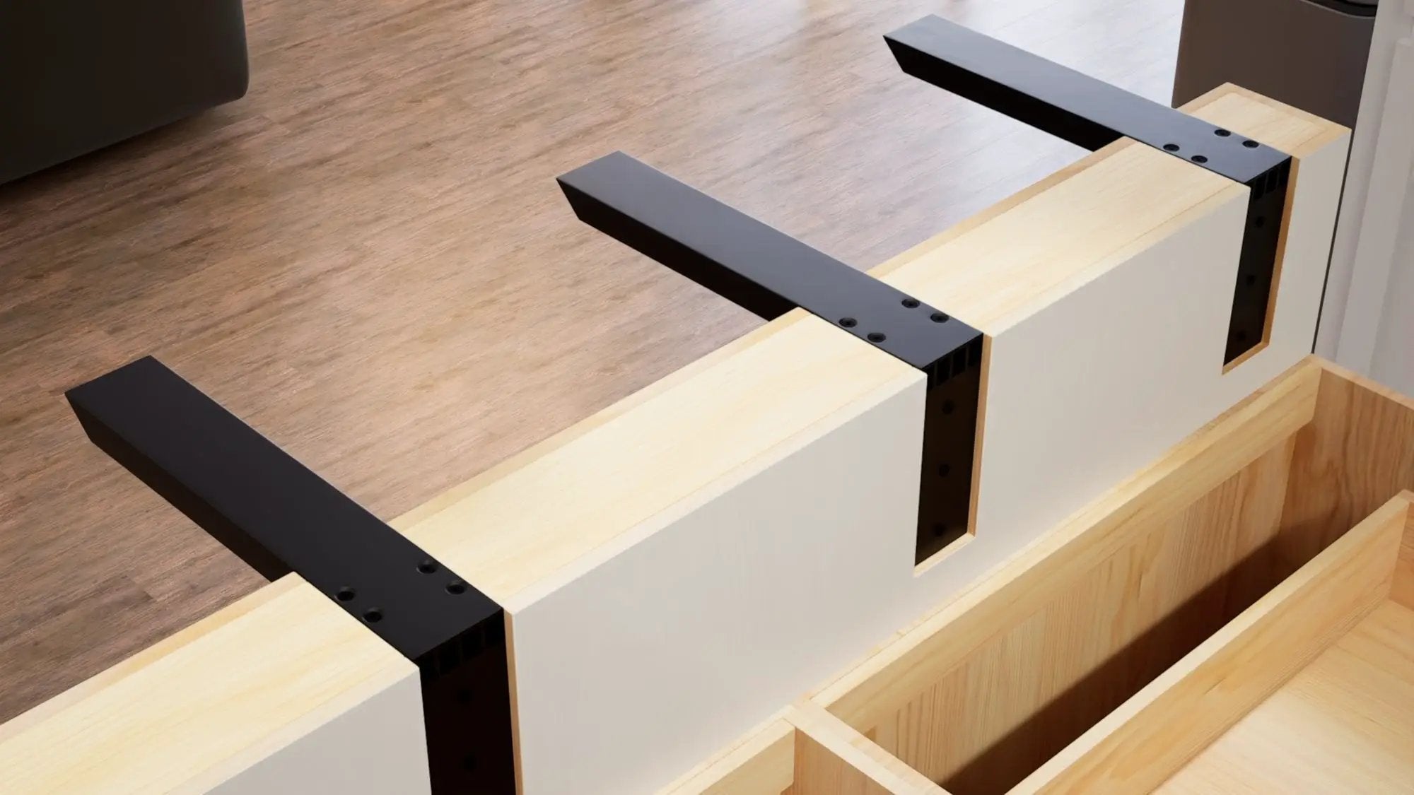 Industrial 1 inch L Bracket Countertop Support® by The Original Granite Bracket