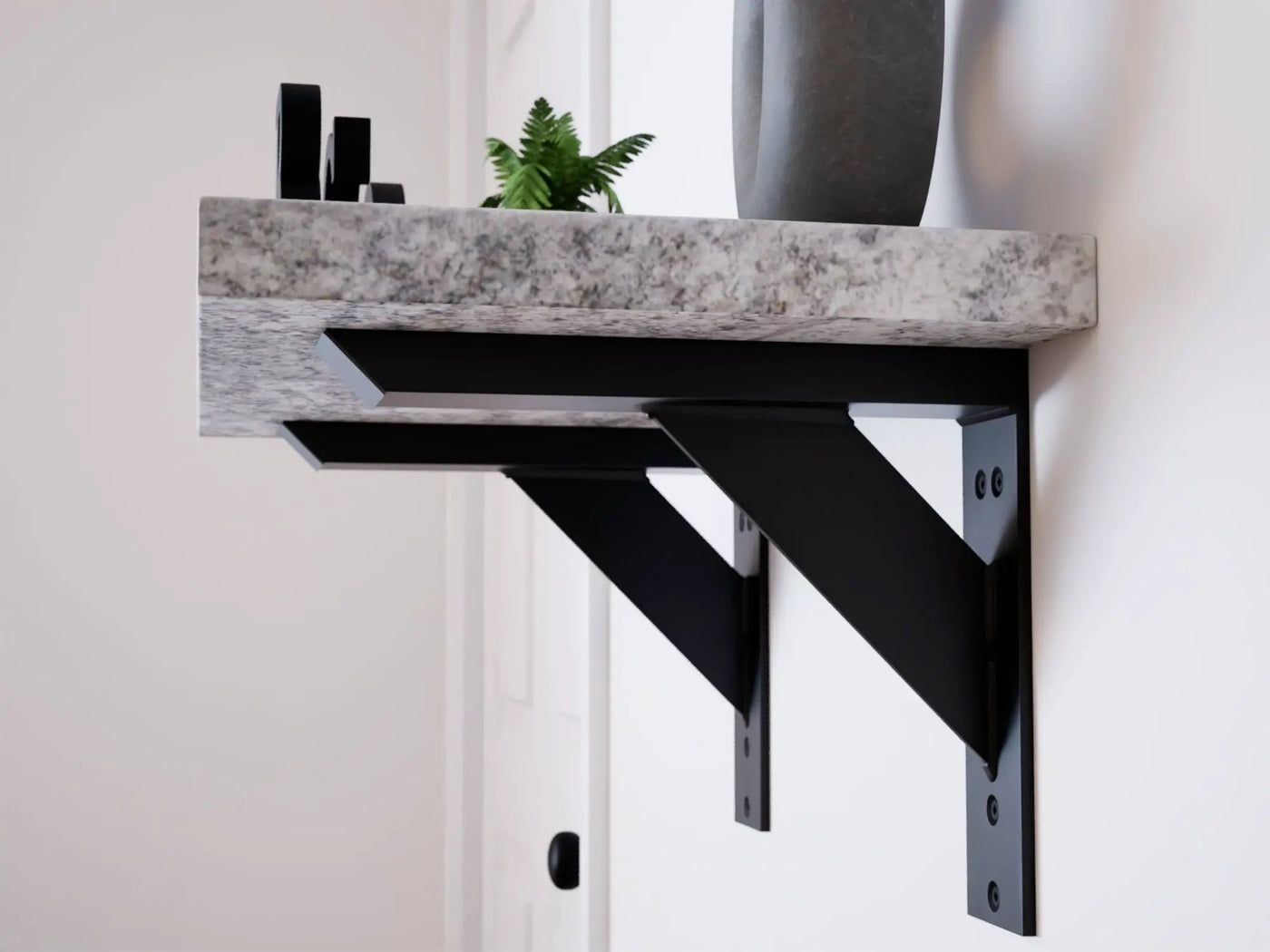 Industrial 1 inch Large Shelf Bracket® by The Original Granite Bracket
