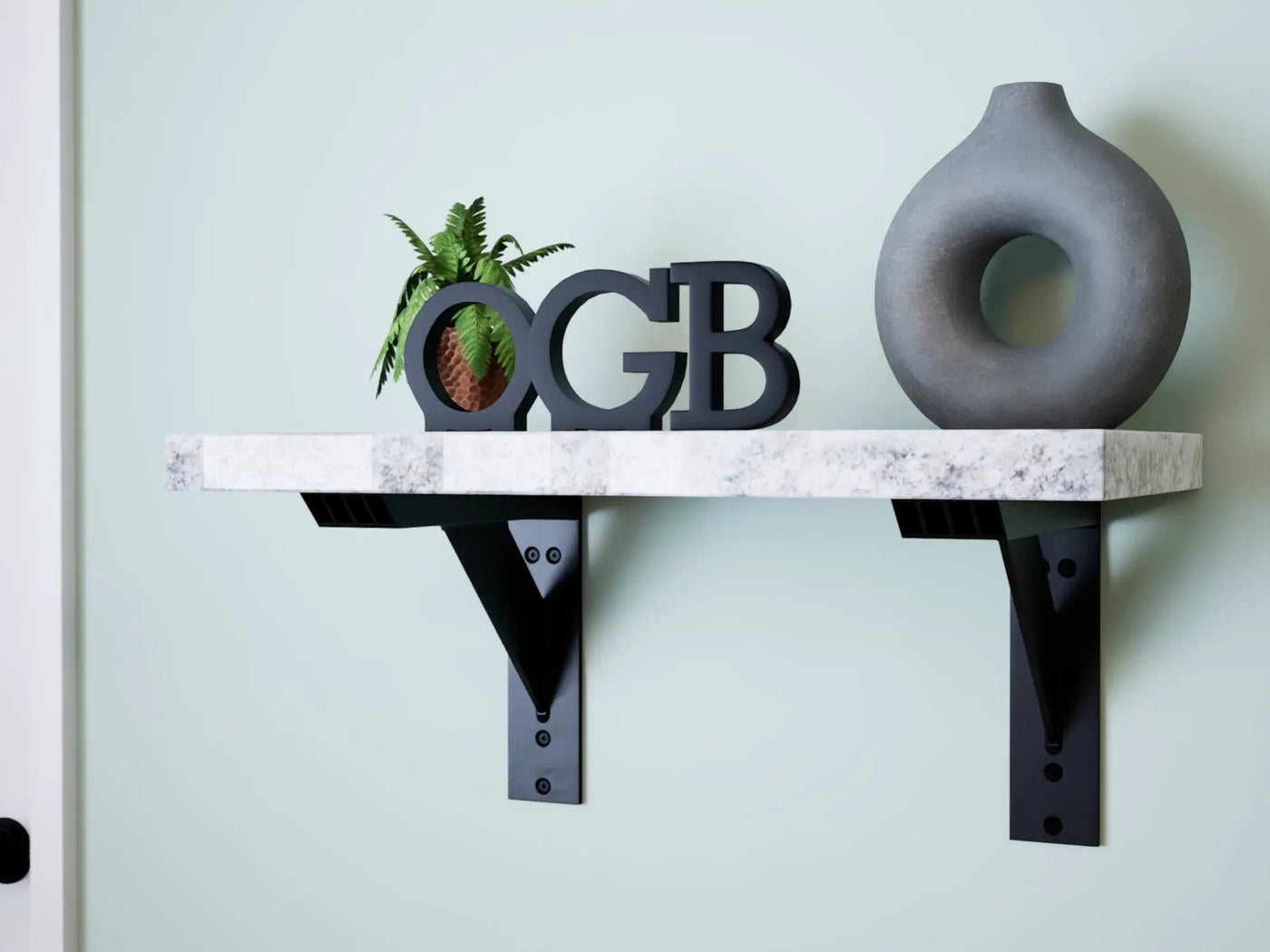 Industrial 1 inch Large Shelf Bracket® by The Original Granite Bracket