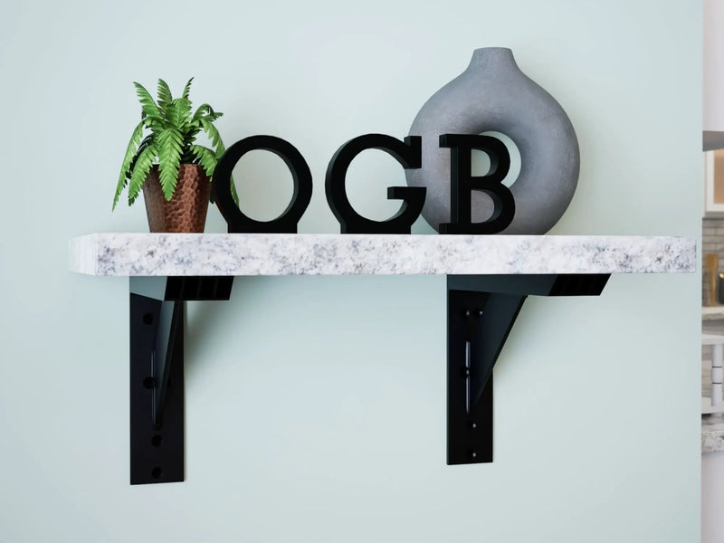 Industrial 1 inch Large Shelf Bracket® by The Original Granite Bracket