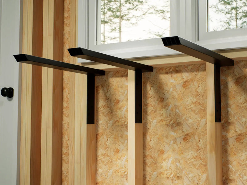 Industrial 1 inch Side Wall Free Hanging Shelf Bracket by The Original Granite Bracket