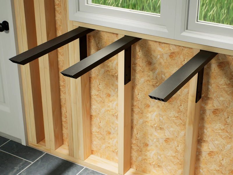 Industrial 1 inch Side Wall Free Hanging Shelf Bracket by The Original Granite Bracket