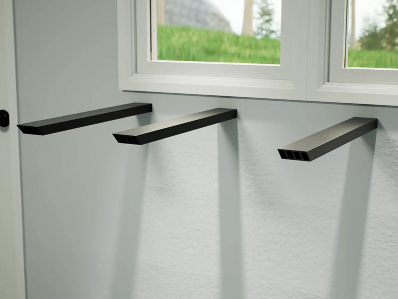 Industrial 1 inch Side Wall Free Hanging Shelf Bracket by The Original Granite Bracket