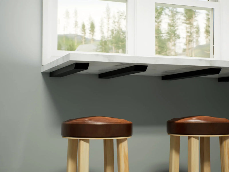 Industrial 1 inch Side Wall Free Hanging Shelf Bracket by The Original Granite Bracket