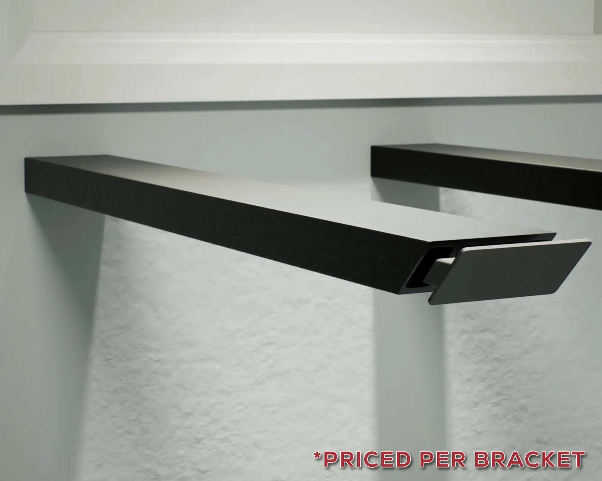Industrial 1 inch Side Wall Free Hanging Shelf Bracket by The Original Granite Bracket