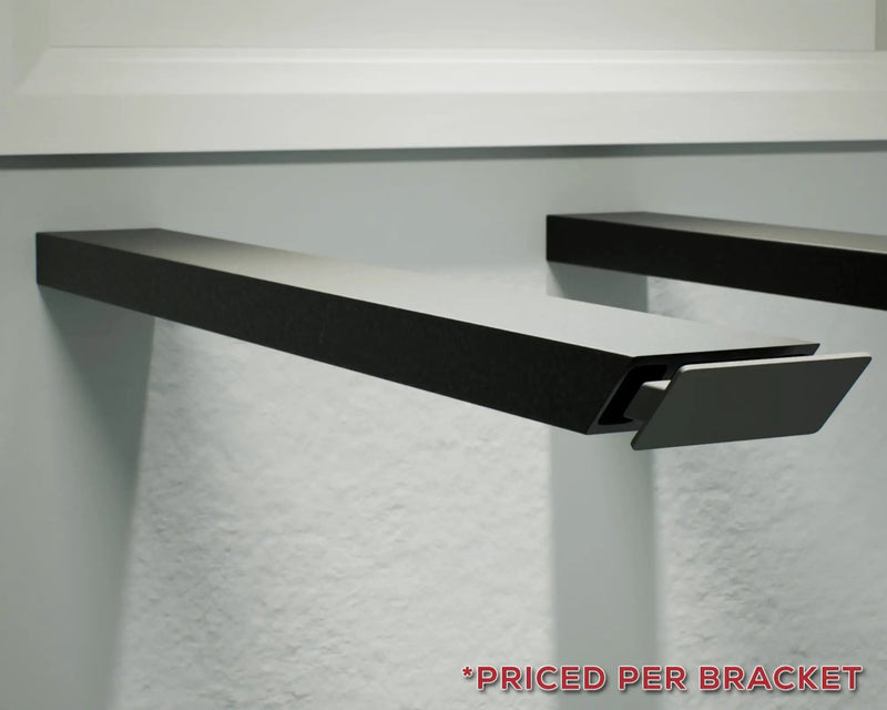 Industrial 1 inch Side Wall Free Hanging Shelf Bracket by The Original Granite Bracket