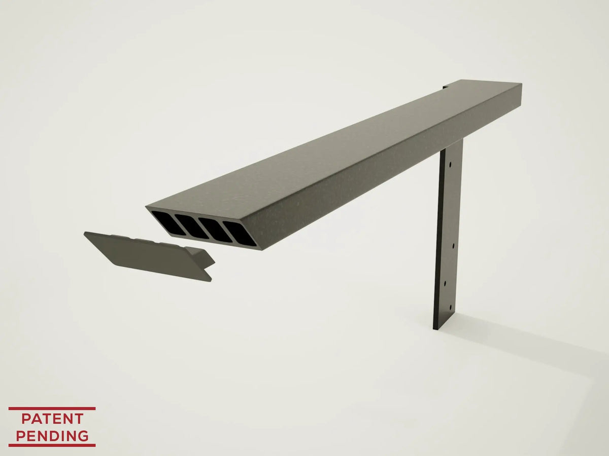 Industrial 1 inch Side Wall Free Hanging Shelf Bracket, photo 8 of 10