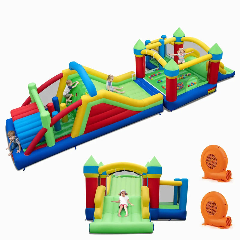 Inflatable Bounce House Blow up Jumping Bouncer with 750W Blowers by DirectDeals