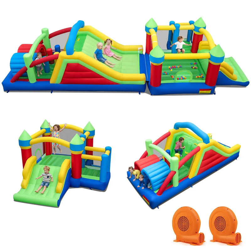 Inflatable Bounce House Blow up Jumping Bouncer with 750W Blowers by DirectDeals
