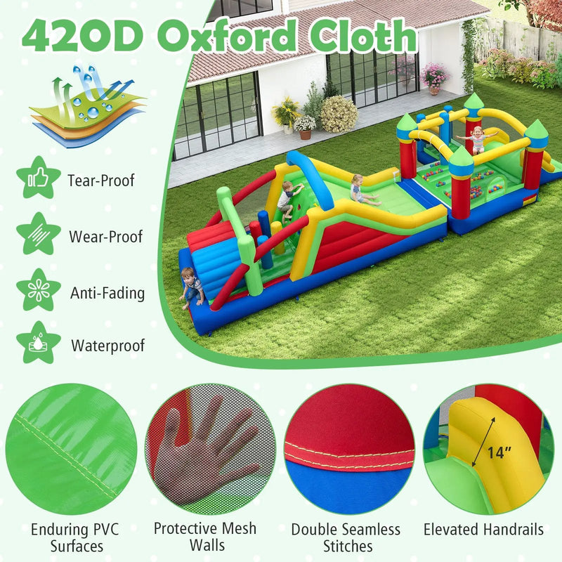 Inflatable Bounce House Blow up Jumping Bouncer with 750W Blowers by DirectDeals