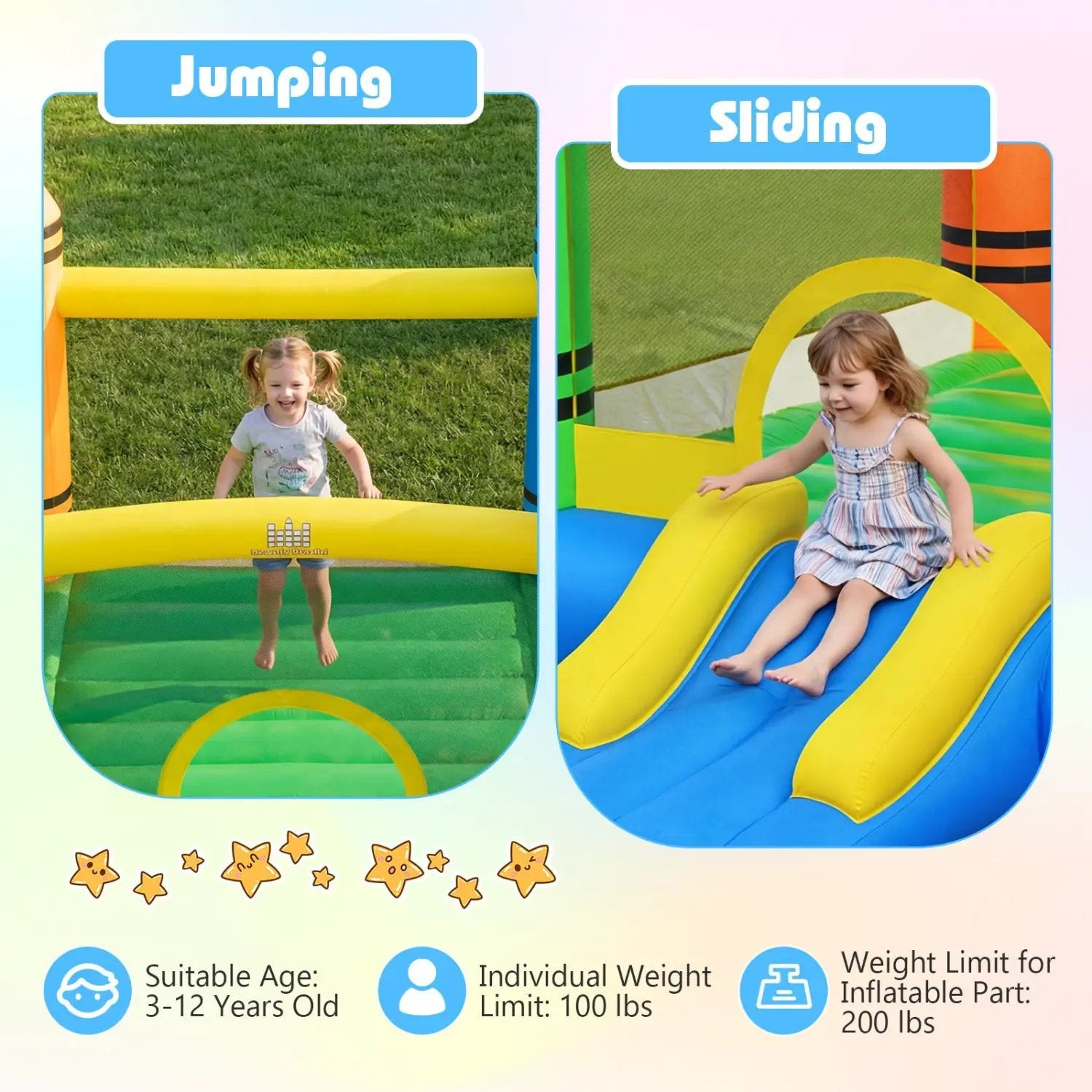 Inflatable Bounce House 2-in by DirectDeals