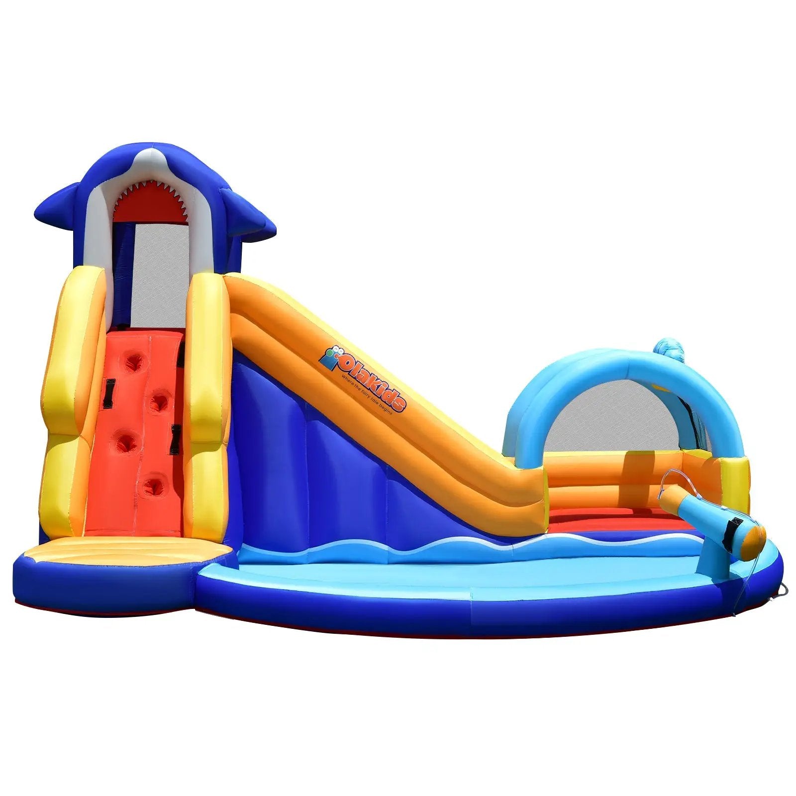 Inflatable Bouncy House with Slide and Splash Pool without Blower by DirectDeals