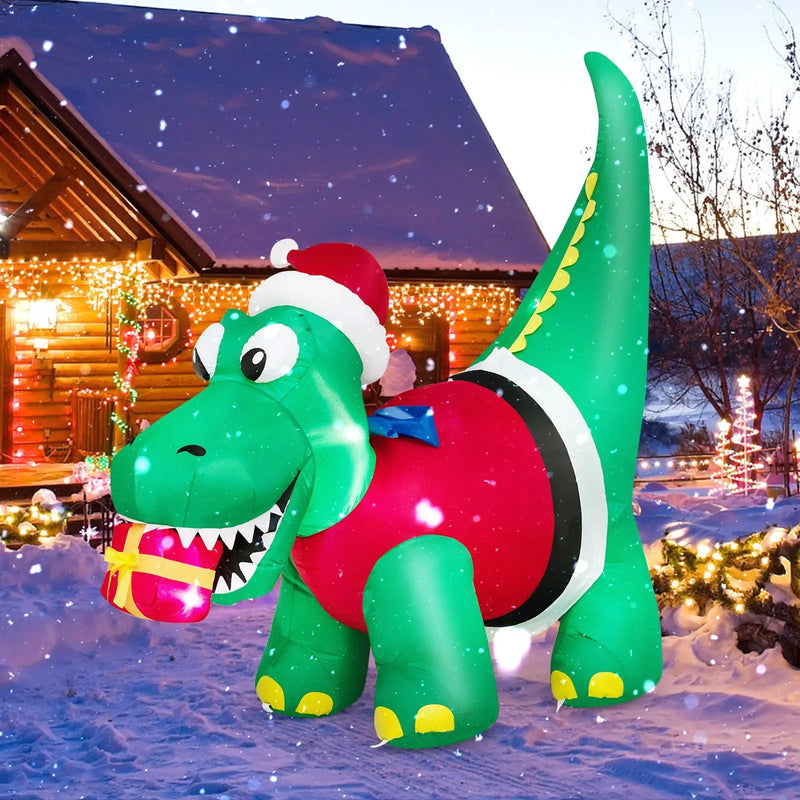 Inflatable Christmas Decoration with LED Lights for Yard by DirectDeals