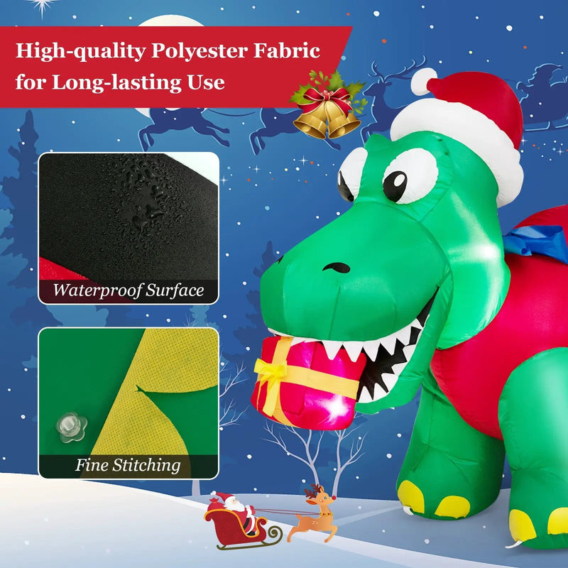 Inflatable Christmas Decoration with LED Lights for Yard by DirectDeals