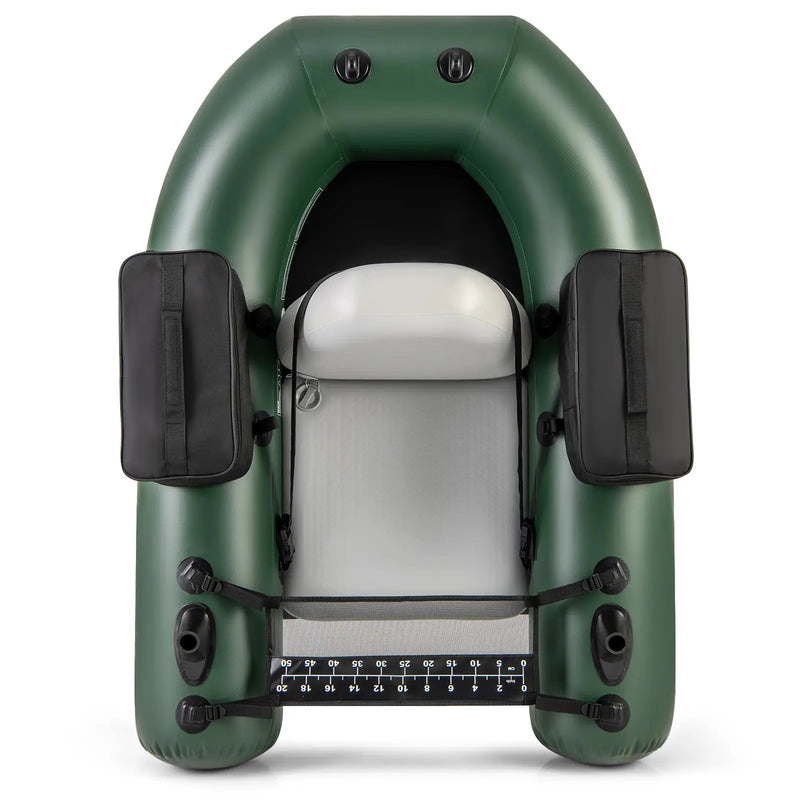 Inflatable Fishing Float Tube for Angling with Fish Ruler and Angling Base by DirectDeals