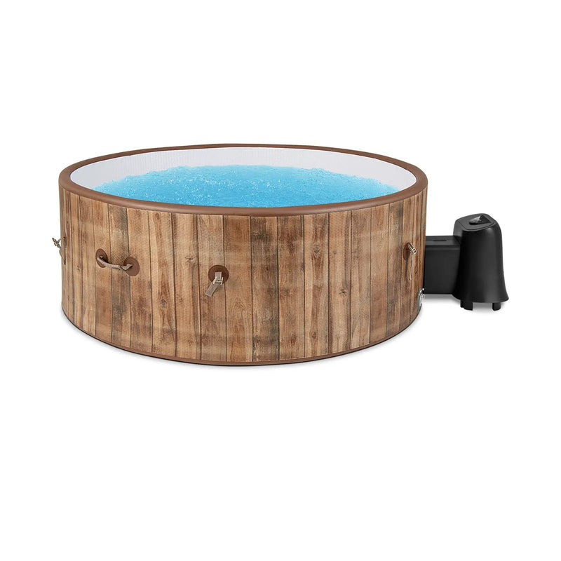 72 Inches Inflatable Hot Tub SPA with 120 Air Jets Electric Heater Pump for 4-6 Person-Coffee by DirectDeals