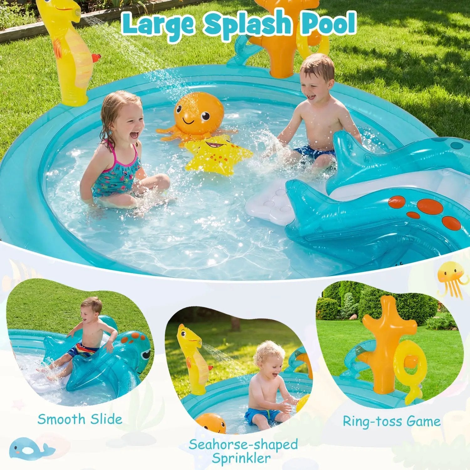 Outdoor Children Summer Water Park for Backyard and Garden by DirectDeals